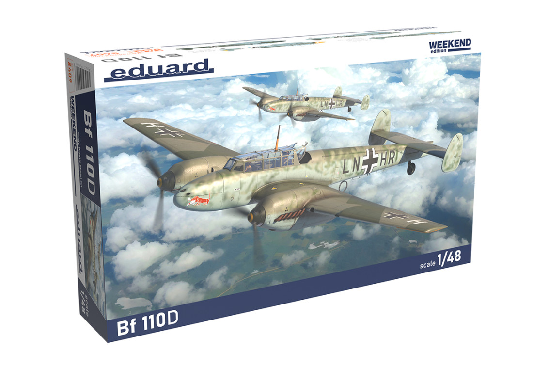 1:48 Сборная модель немецкий истребитель Bf 110D (Weekend) - 8409