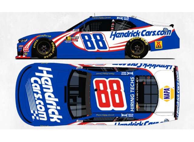 1:64 Chevrolet #88 Rajah Caruth *HendrickCars.com*, blue/white/red 2026 - N882665HENRX