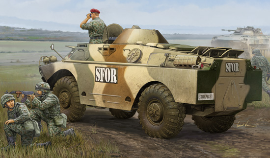 1:35 Сборная модель Бронетранспортер BRDM-2 (LATE) - 05512