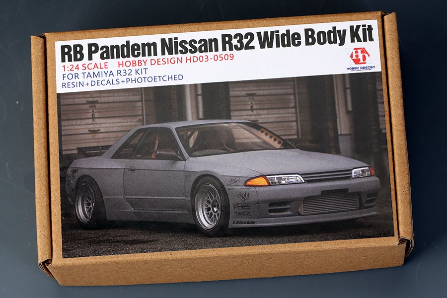 1:24 Конверсионный набор RB Pandem Nissan R32 Wide Body Kit для моделей Tamiya R32 KIT (Resin+PE+Metal parts+Decals) - HD03-0509