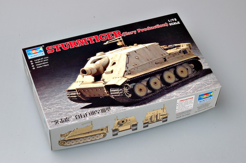 1:72 Сборная модель Немецкая САУ Sturmtiger (опытный образец) - 07274