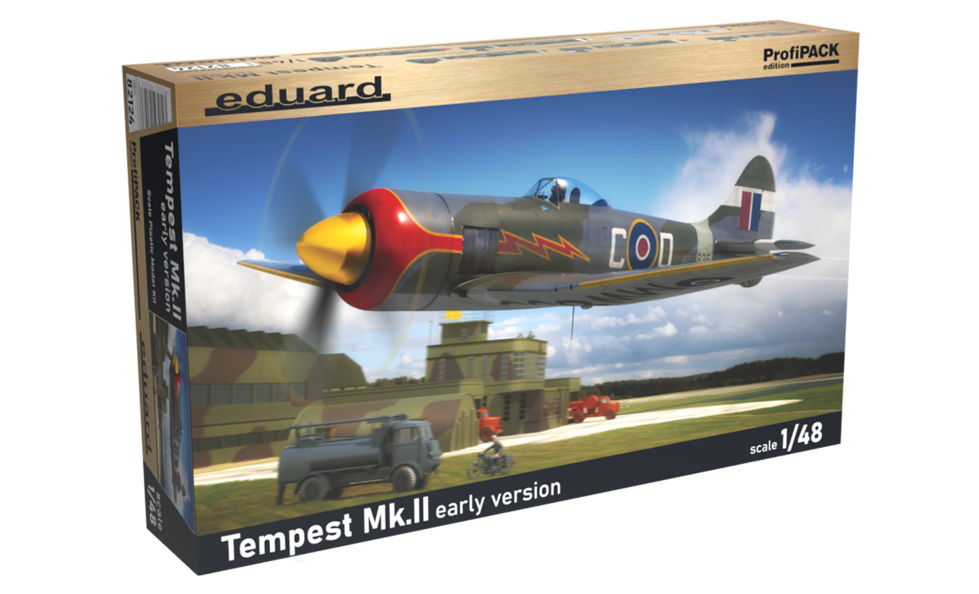 1:48 Сборная модель Истребитель Tempest Mk. II ранняя версия - 82124