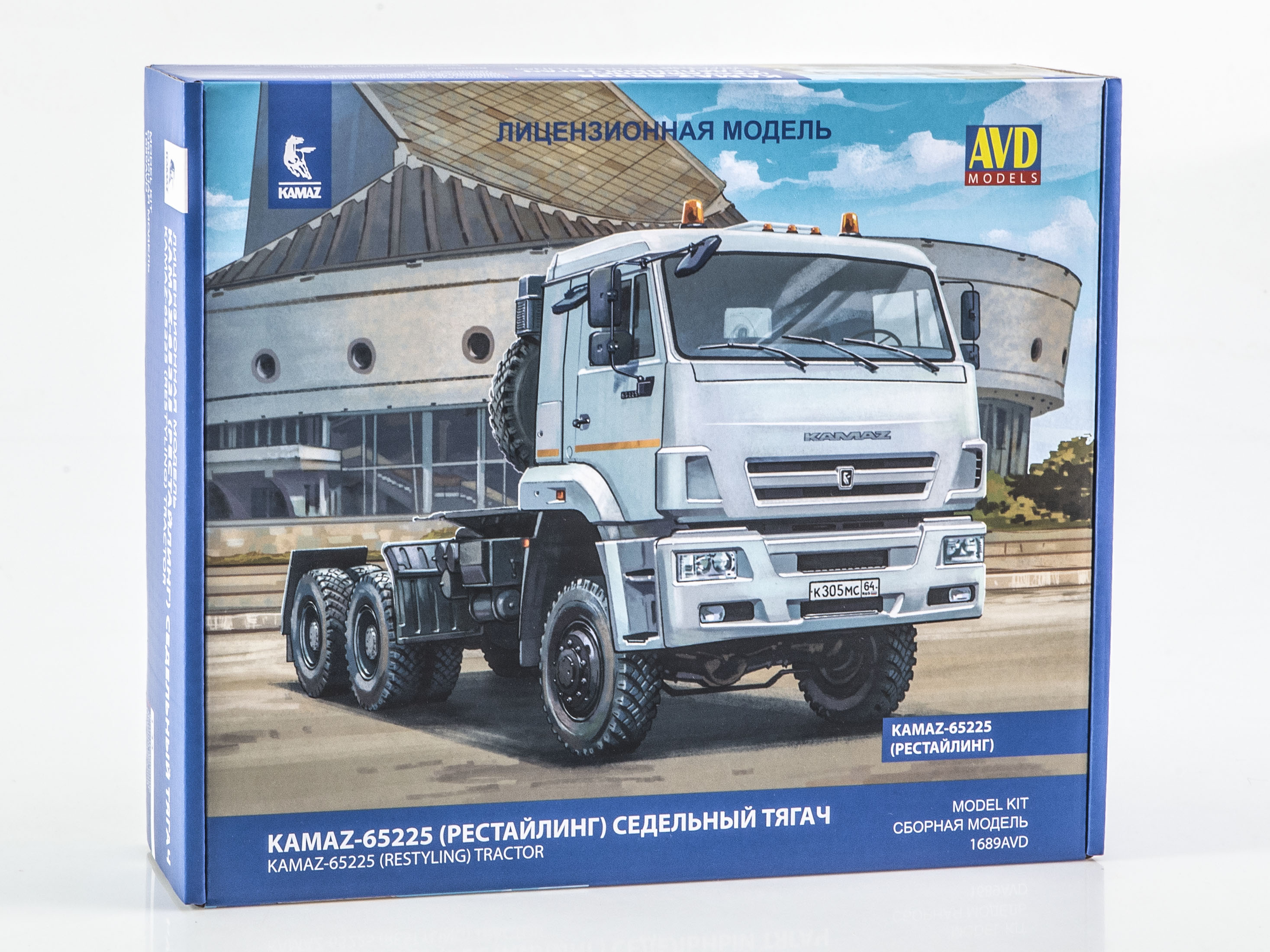1:43 Сборная модель КАМАЗ-65225 (рестайлинг) седельный тягач - 1689AVD