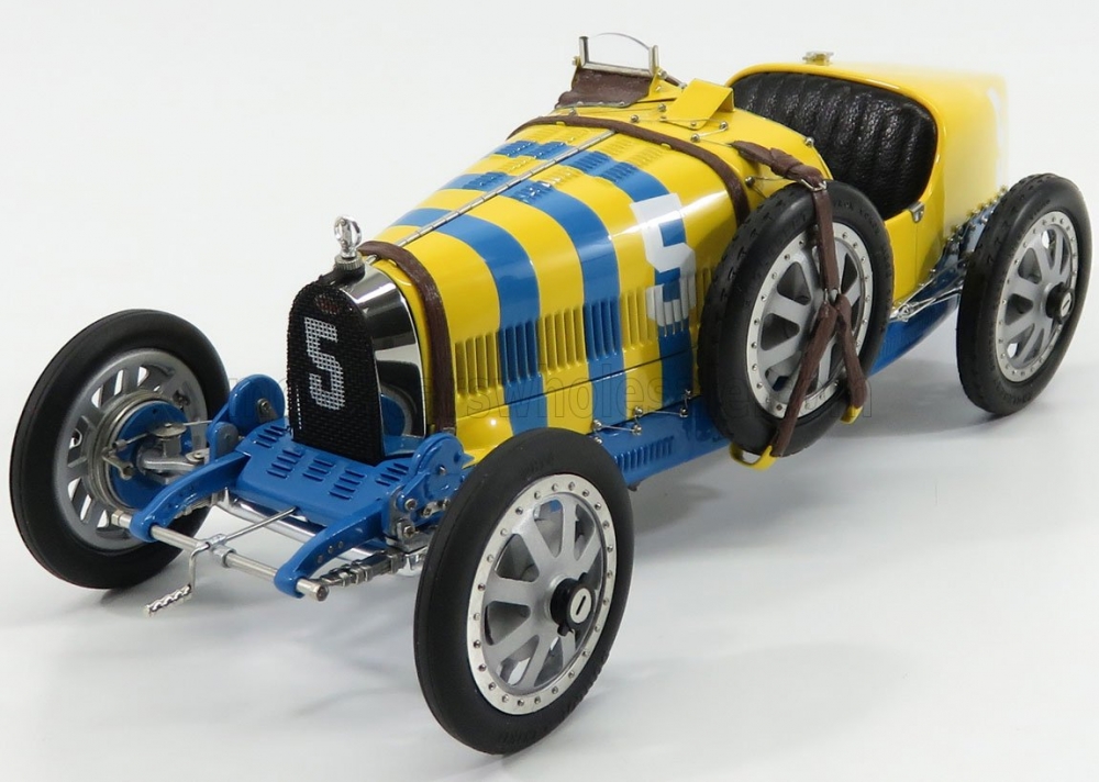 1:18 BUGATTI T35 Suede N5 Nation Coulor Project Sweden (1924), Yellow Blue - M100B011