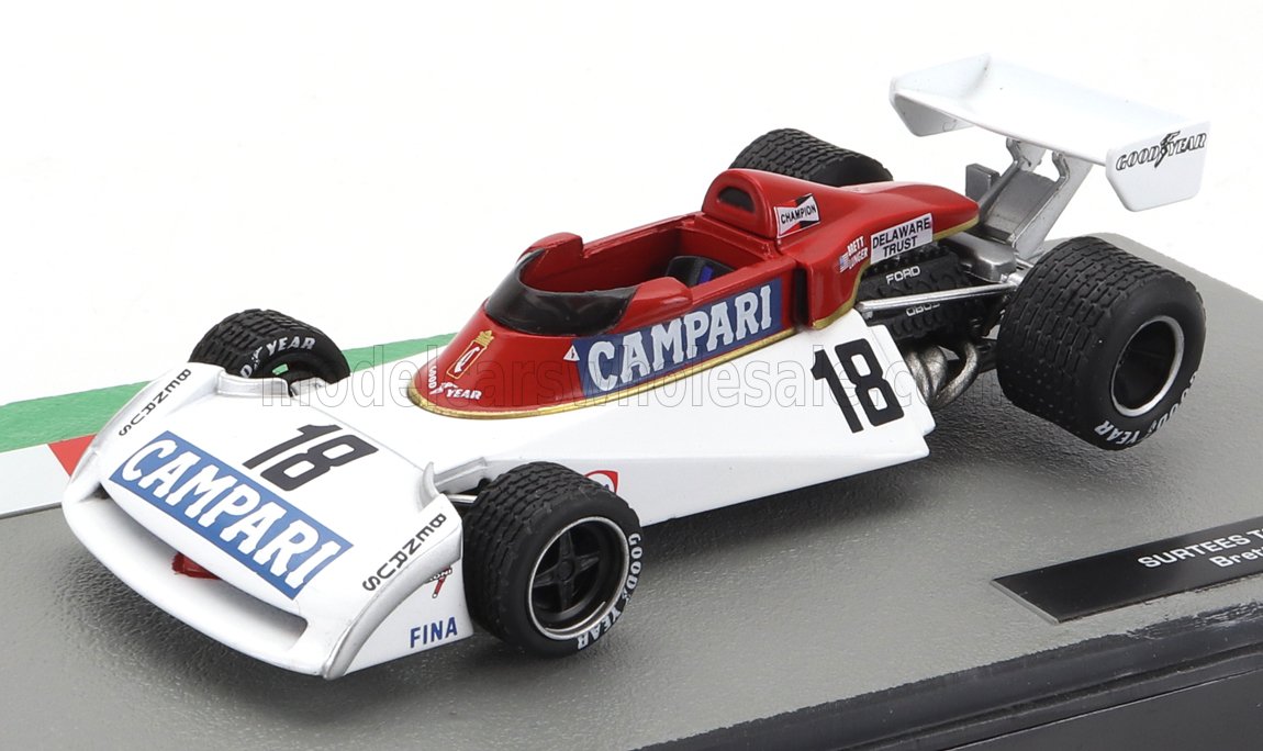 1:43 SURTEES F1 Ts19 №18 Season (1976) Brett Lunger, White Red - F1225IT