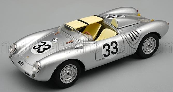 1:43 PORSCHE 550a Team Porsche Kg №33 24h Le Mans (1957), H.Hermann - R.von Frankenberg, Silver - TM43-61C
