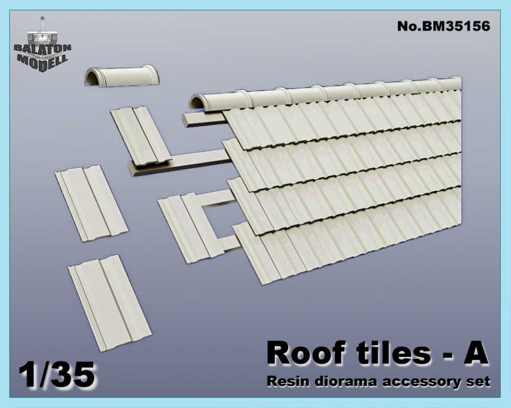 1:35 Сборная модель Черепица, А-типа,/roof tiles A (BCC) - BM35156