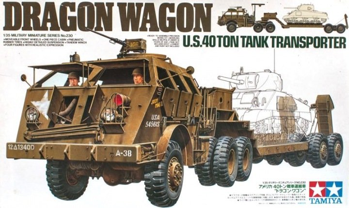 1:35 Сборная модель Амер.танковый транпортер Dragon Wagon с прицепом - 35230