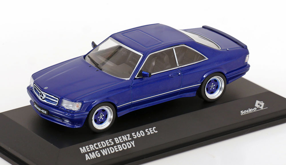 1:43 MERCEDES-BENZ 560 SEC AMG Widebody, blue metallic - S4310907