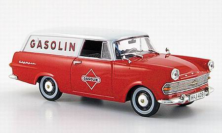 1:43 OPEL Record Olimpia P2 Caravan «Gasolin»1960, red white - 530439