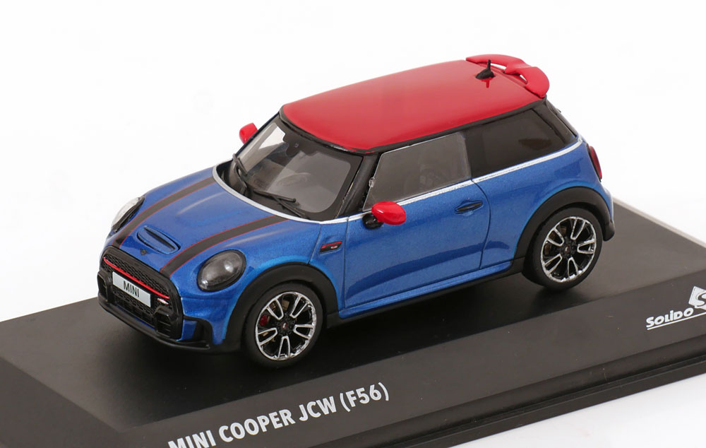 1:43 MINI Cooper F56 John Cooper Works (2023), blue metallic /red - S4315003