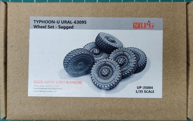 1:35 'Typhoon-U' URAL-63095 Wheel Set - Sagged - UP-35004