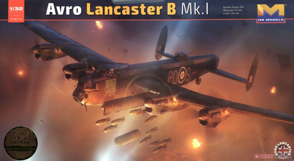 1:32 Сборная модель Lancaster MK I/III - 01E010