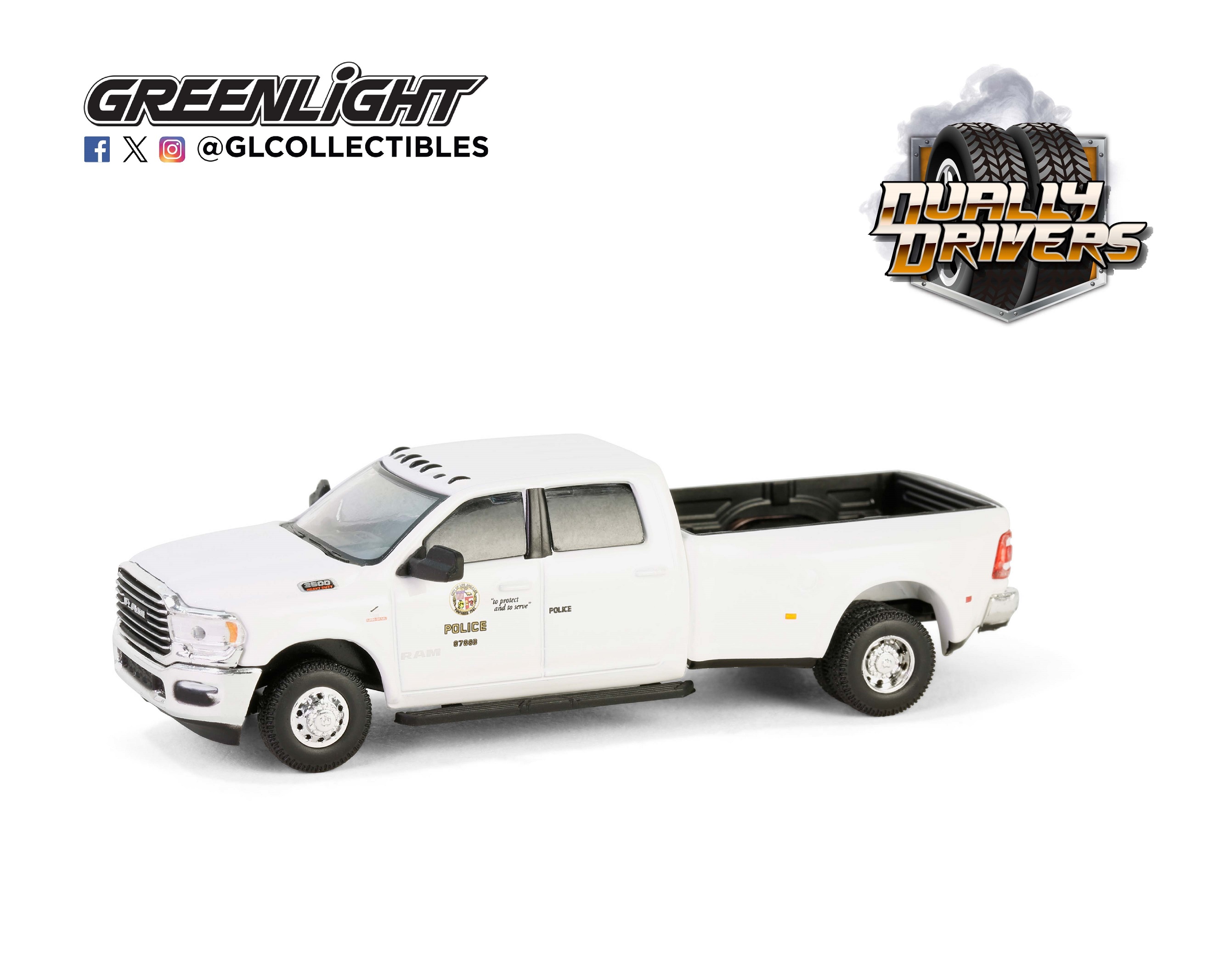 1:64 DODGE RAM 3500 Laramie пикап 'Los Angeles Police Department' (LAPD) (2023) - 46150F