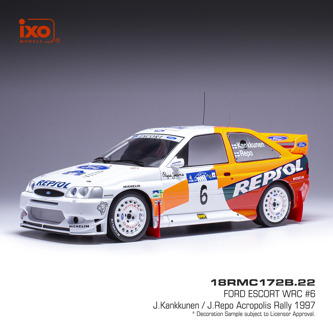 1:18 FORD Escort WRC №6 Akropolis Kankkunen /Repo (1997) - RMC172B