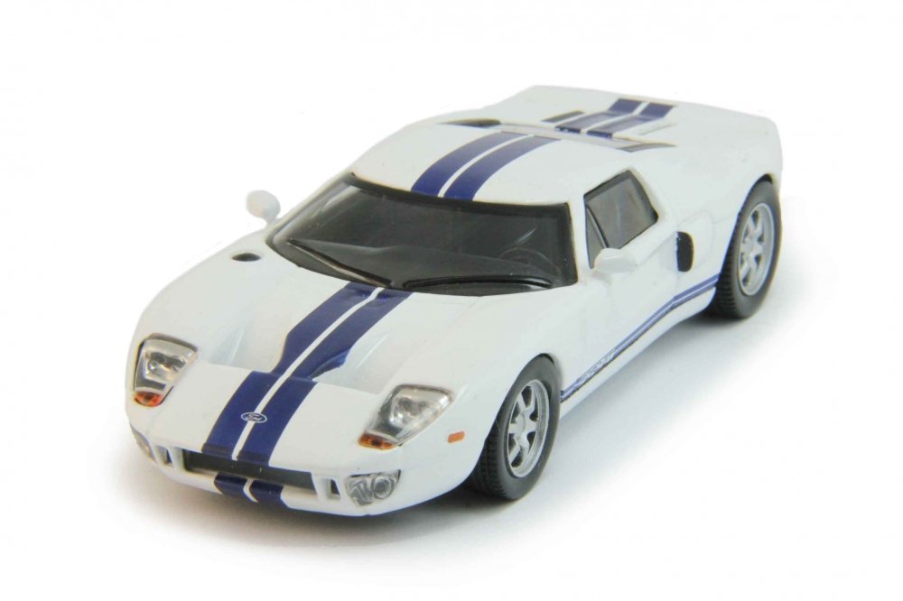 1:43 FORD GT40, Суперкары 10, white / blue - SUP010