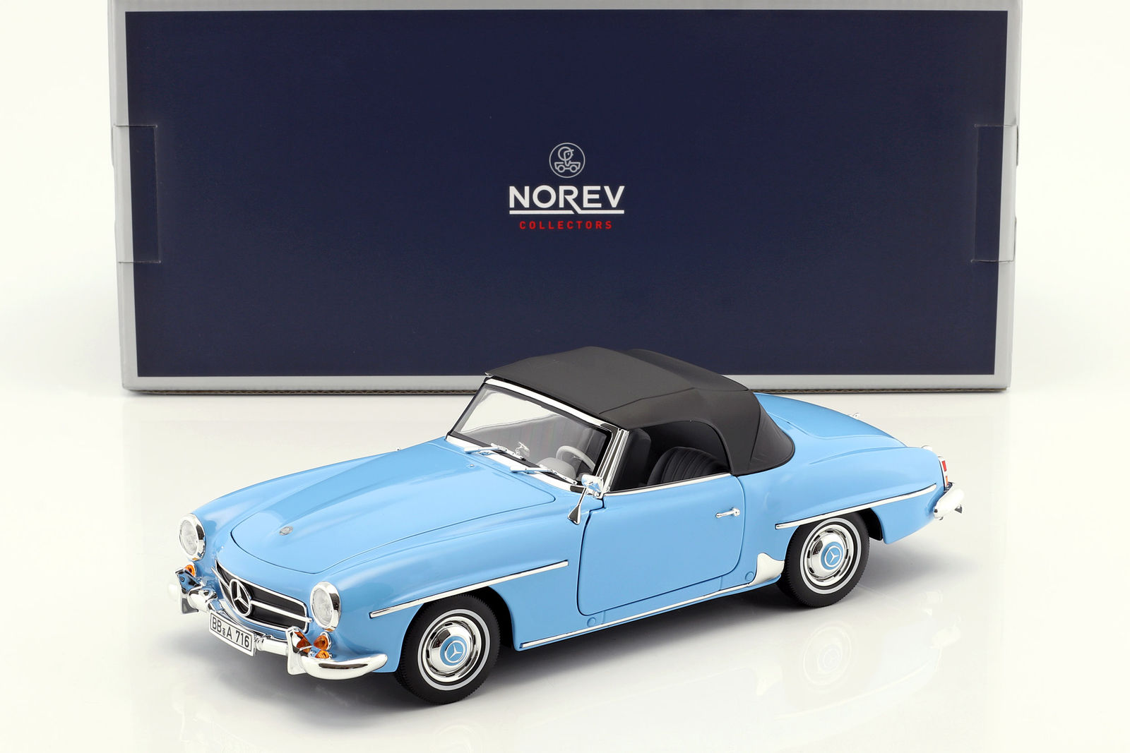 1:18 MERCEDES-BENZ 190SL Cabriolet (W121) 1957 Blue - 183400
