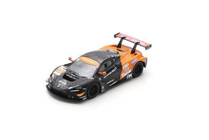 1:64 McLAREN 720s Gt3 Evo M840t 4.0l V8 Turbo Team United Autosports №59 24h Le Mans (2024) Nicolas Costa - James Cotingham - Gregoire Saucy, Black Orange - Y397