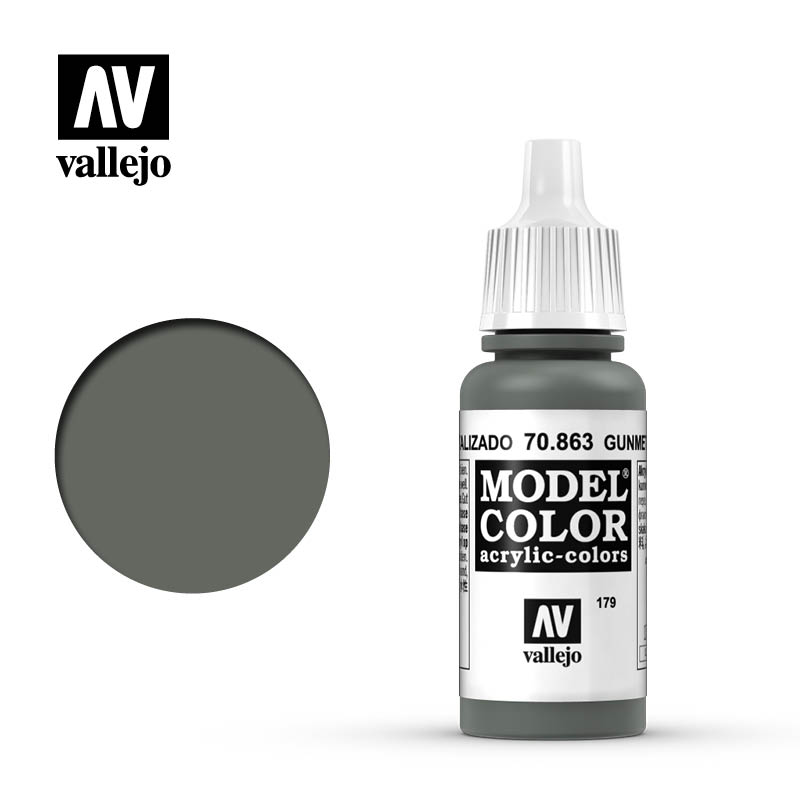 Краска акриловая `Model Color Оружейный серый/Gunmetal grey - 70863
