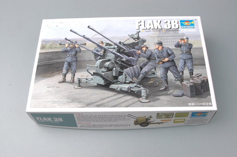 1:35 Сборная модель Немецкая зенитная установка 2.0cm FLAK 38 - 02309