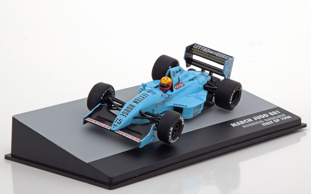 1:43 MARCH Judd 881 GP Italy Gugelmin #15 1988, blue - 81465