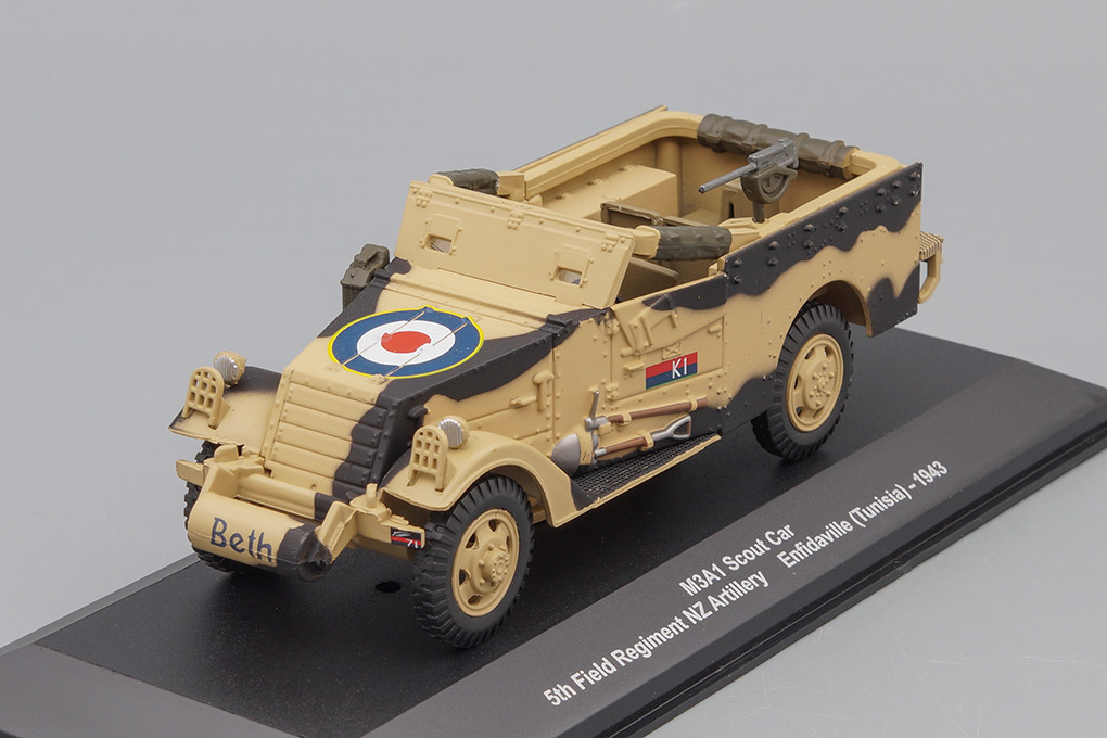 1:43 бронетранспортер M3А1 'Scout Car' 5th Field Regiment NZ Тунис 1943 - EX25