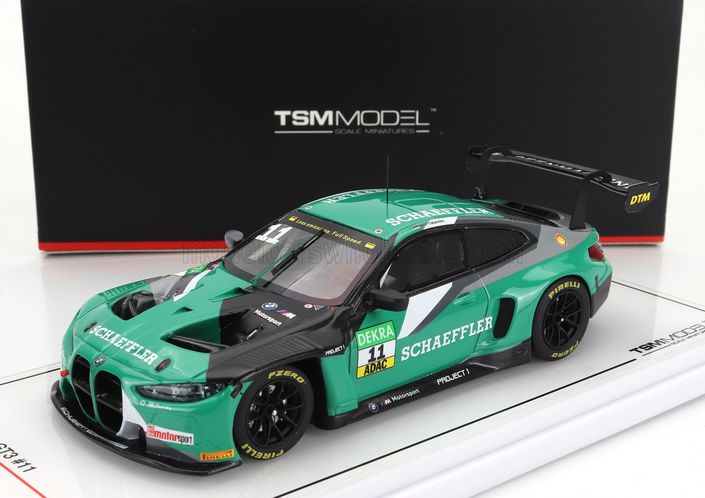 1:43 BMW 4-series M4 Gt3 Team Project 1 №11 Dtm Season (2023) M.Wittmann, Green Black - TSM430769