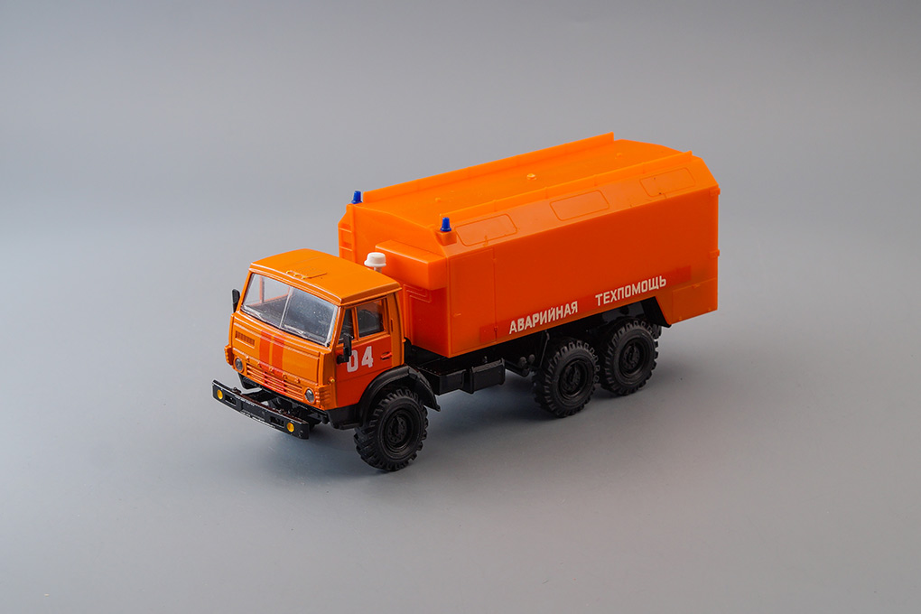 1:43 КАМАЗ 4310 КУНГ Аварийная Техпомощь 04, оранжевый - ELK-0406
