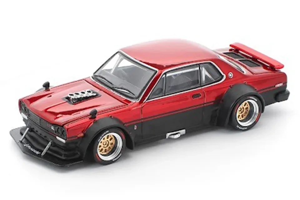 1:64 NISSAN Skyline GT-R V8 Drift *Hakosuka*, black/red - PR640267