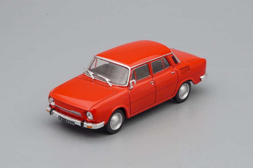1:43 SKODA-100, Автолегенды СССР 188, red - AL188