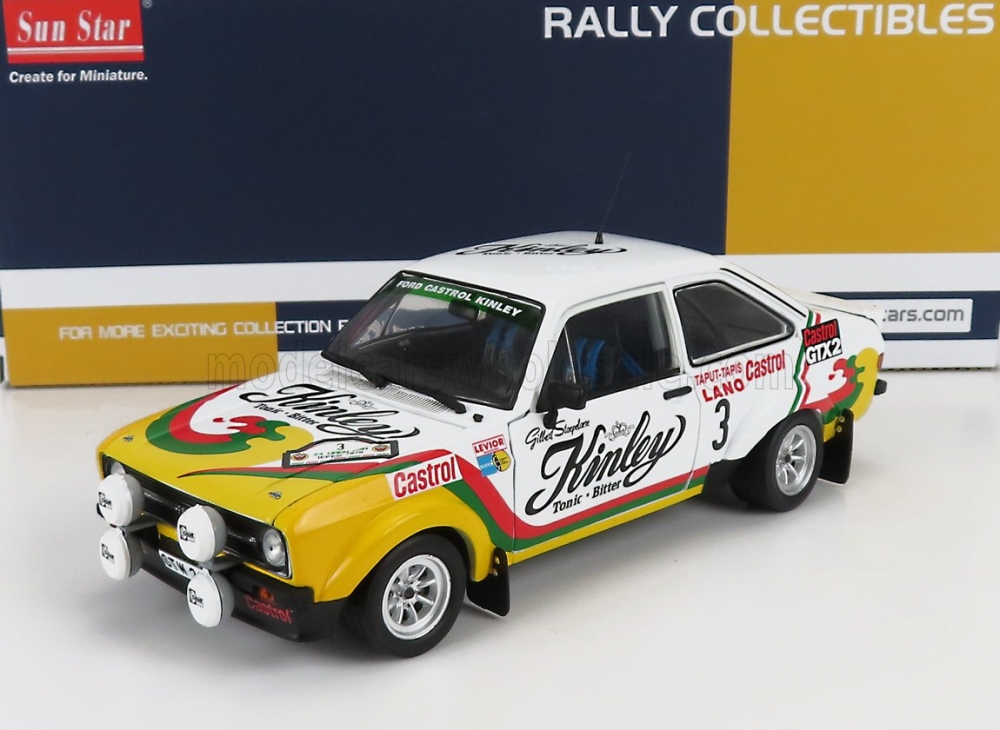 1:18 FORD ESCORT RS1800 (night version) №3 2nd RALLY 24h YPRES (1978) G.STAEPELAERE - F.FRANSSEN, WHITE/YELLOW - 4664