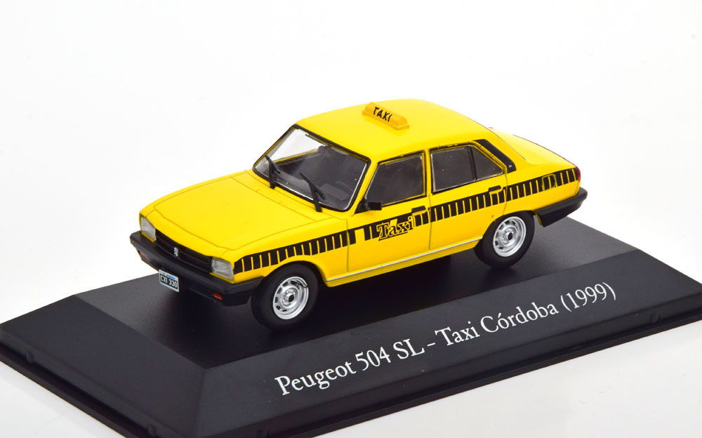 1:43 PEUGEOT 504 SL Taxi Cordoba (1999), yellow / black - SER31