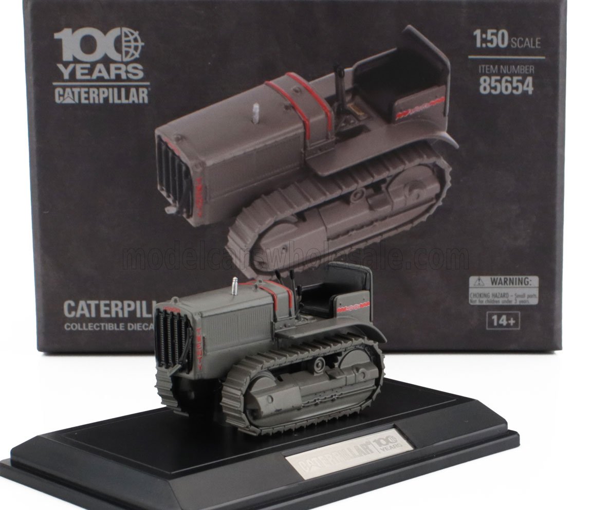 1:50 CATERPILLAR Twenty Cingolato - Tractor, Grey - 85654