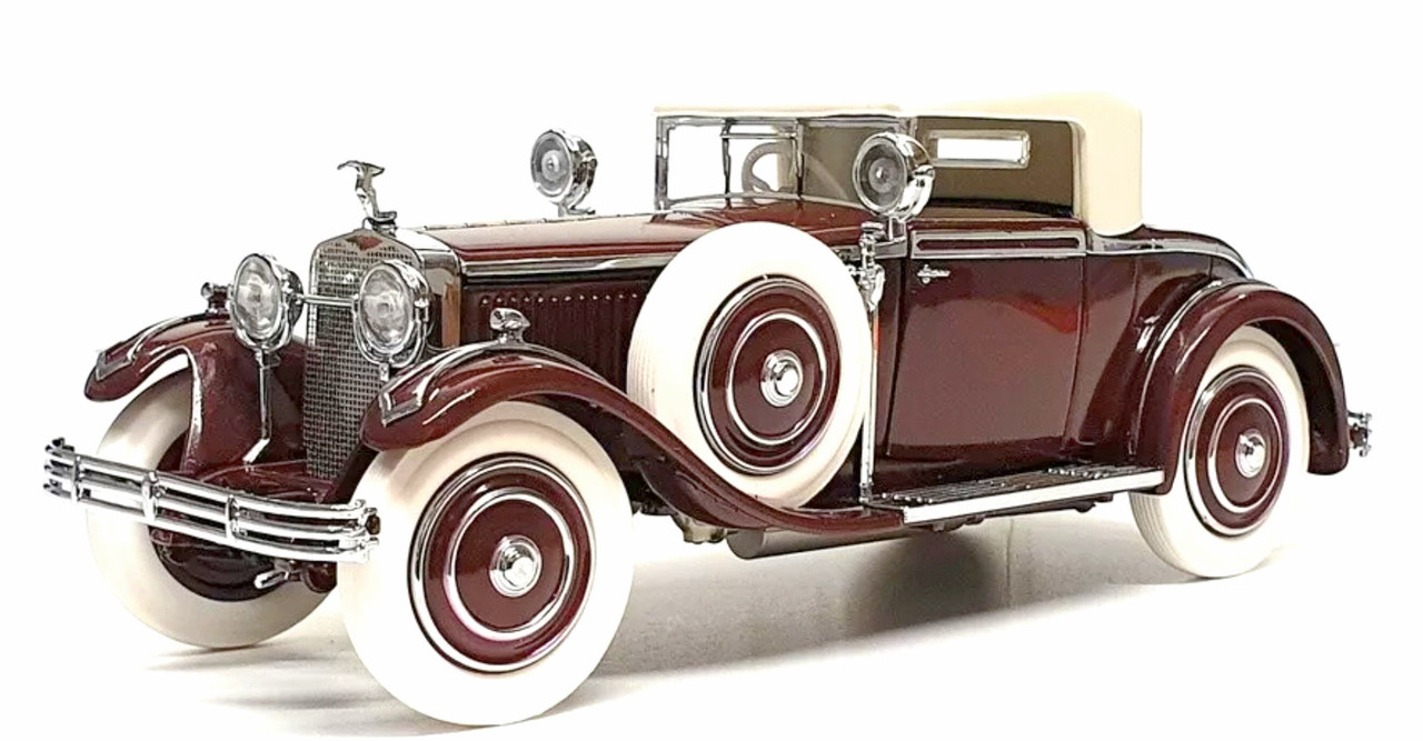 1:24 HISPANO SUIZA H6B Kellner Convertible (1925), Maroon - 45098035566503