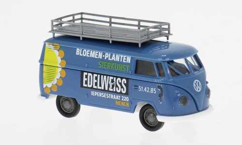 1:87 VOLKSWAGEN T1b Kasten Edelweiss Bloemen (1960), blue - 32311