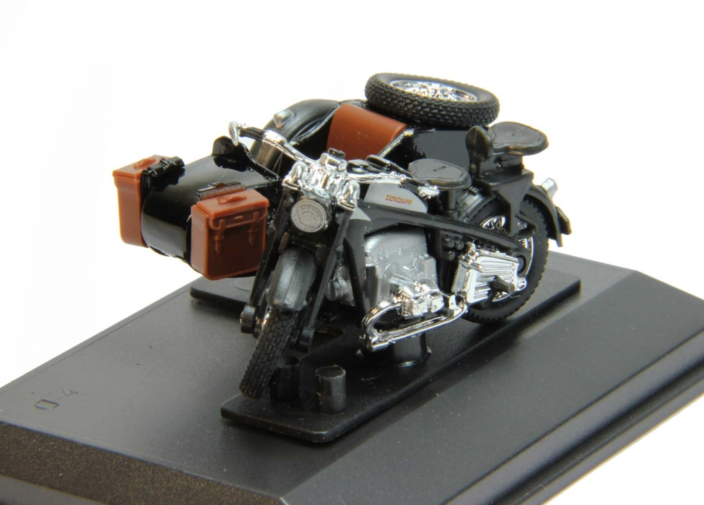 1:43 Zundapp KS750 motorcycle with sidecar, black - 4-92140