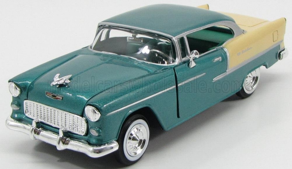 1:24 CHEVROLET Bel Air 2-door (1955), Green Met Cream - 73229GR