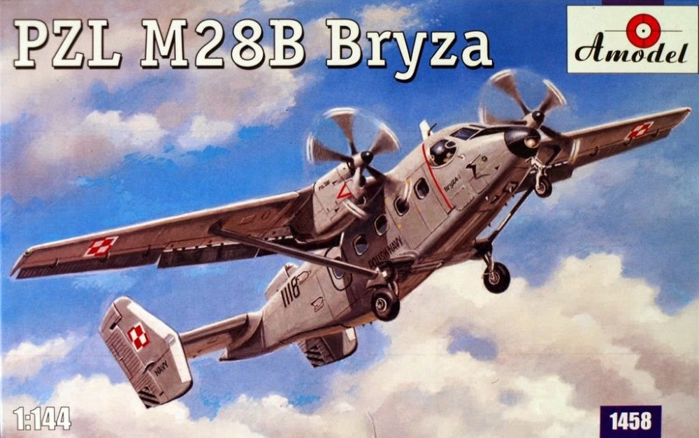 1:144 Сборная модель Польский многоцелевой самолет Pzl M28B Bryza - 1458