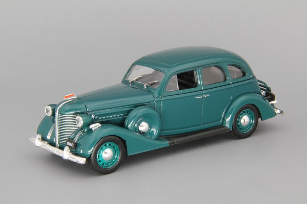 1:43 ЗИS 101 / 101А, Автолегенды СССР 22, изумрудно-зелёный - AL022