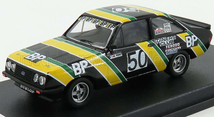 1:43 FORD Escort Mkii Rs 2000 №50 24h Spa (1979) A.c.Verney - Delaunay - Grandet, Yellow Black Green - TRRBE10