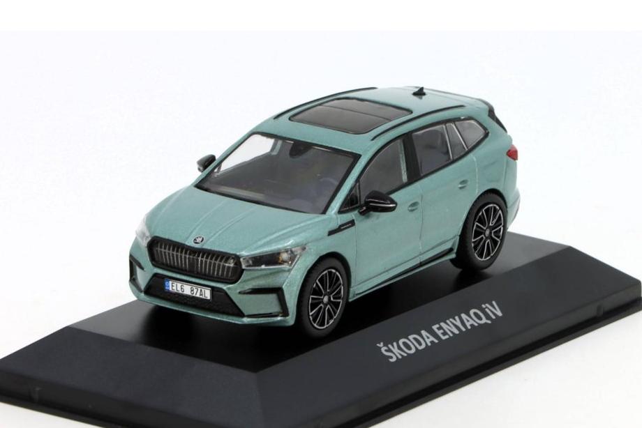 1:43 SKODA Enyaq iV (2020) - Kaleidoskop slavných vozů #108 , green - DESK108