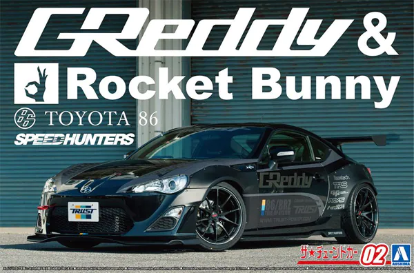 1:24 Сборная модель Toyota 86 12 GReddy&Rocket Bunny Volk Racing Ver. - 06187