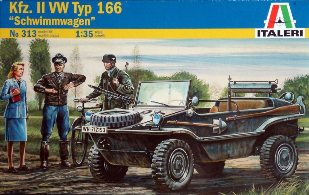 1:35 Сборная модель Автомобиль Kfz. 69 'Швиммваген' - 0313