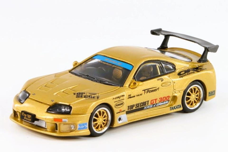 1:64 TOYOTA Supra GT300 Top Secret, gold - PR640229