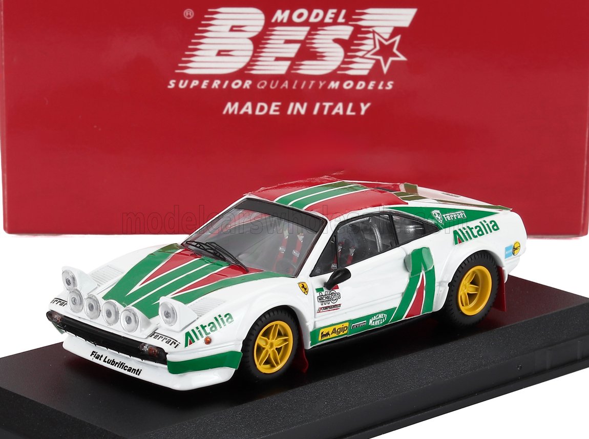 1:43 FERRARI 308 Gtb Gr.4 (night Version) N 0 Tuning Makela Alitalia Rally (1980), White Green Red - 9879