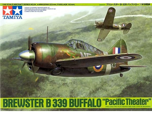 1:48 Сборная модель Brewster B-339 Buffalo - 'Pacific Theater' - 61094