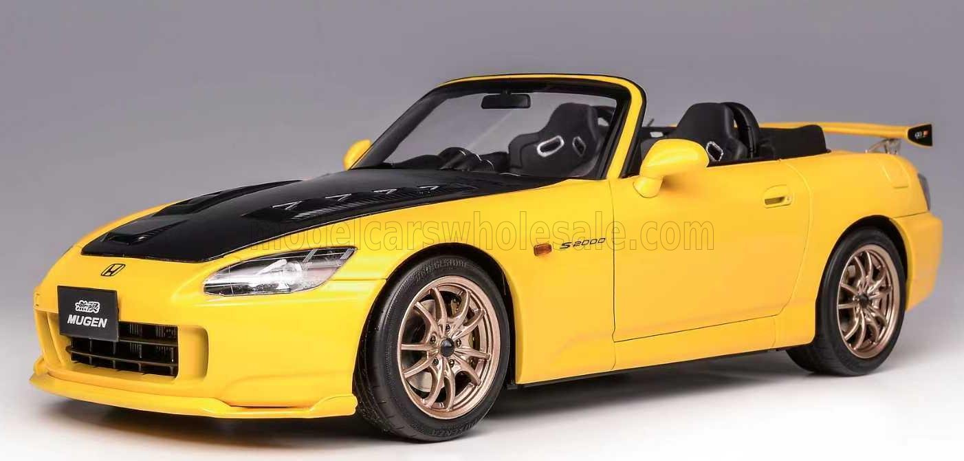 1:18 HONDA S2000 Spider Hard-Top Mugen (2001) - Indy Yellow Pearl Carbon - M85122