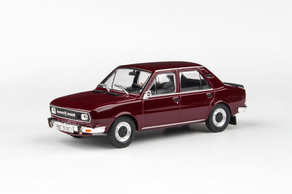 1:43 SKODA 120L 1982 - Červená Maron - - 724BZ