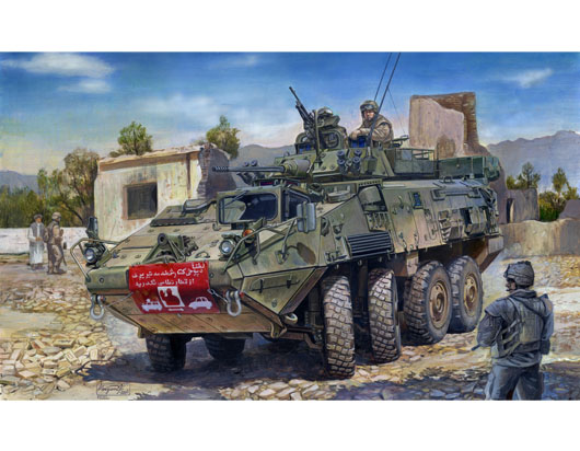 1:35 Сборная модель Американский БТР LAV III - 01519
