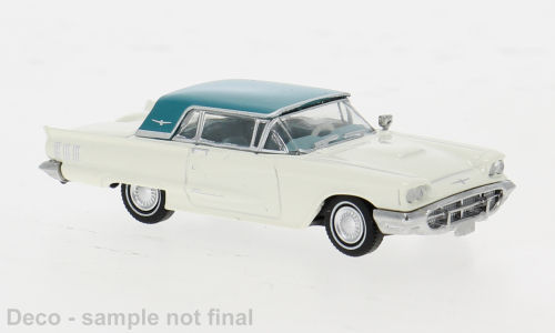 1:87 Ford Thunderbird Cabriolet, weiss/blau, 1960 - BRE18200